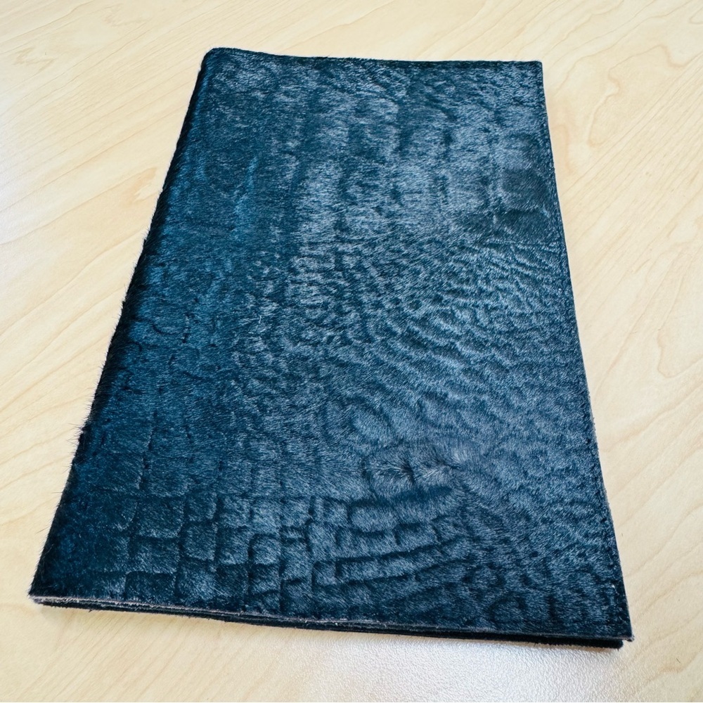 Mer-Sea Black Cowhide Travel Wallet Organizer | Preloved